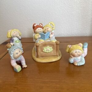 Vintage 1980's Cabbage Patch Porcelain Figurine Lot-4